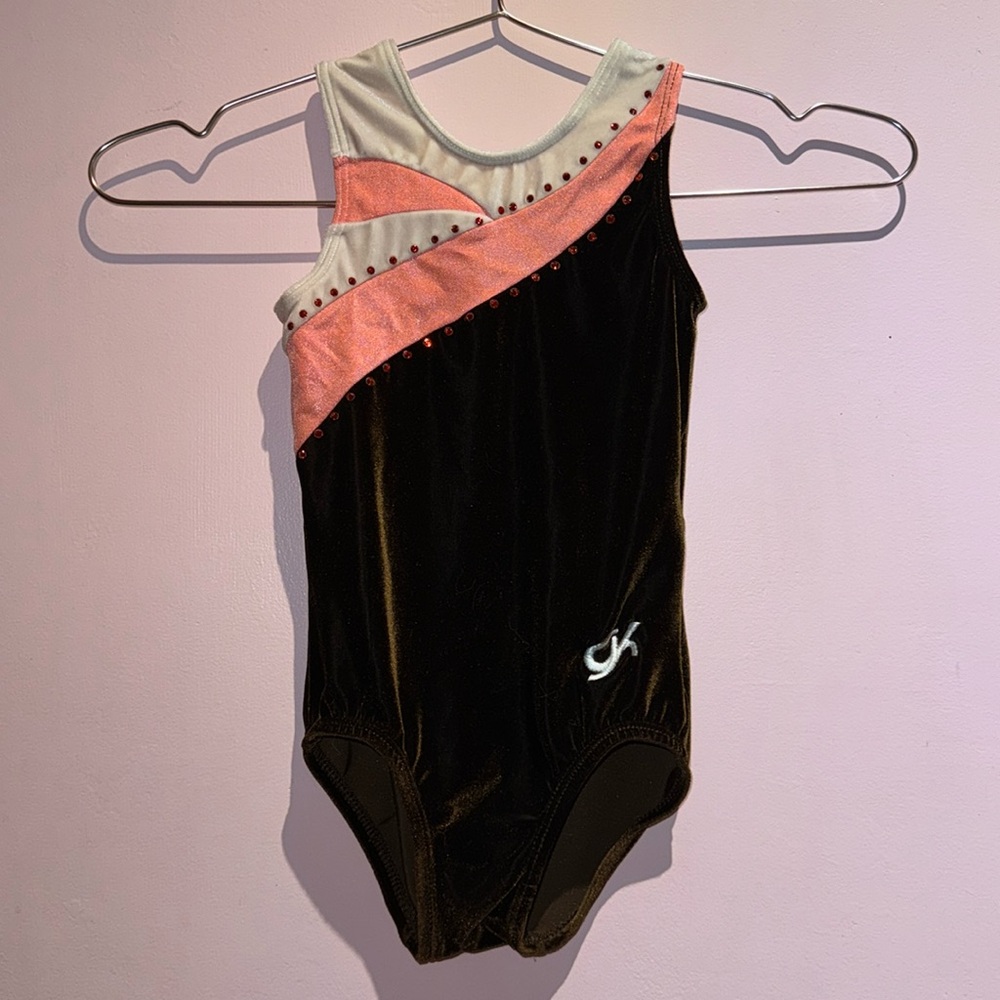 brown velvet leotard